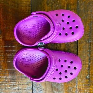 Purple toddler 8 Crocs